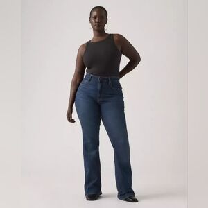 Levi's 726 High-rise Stellar Stretch Flare Dark Indigo Women's Jeans NEW 31 X 30